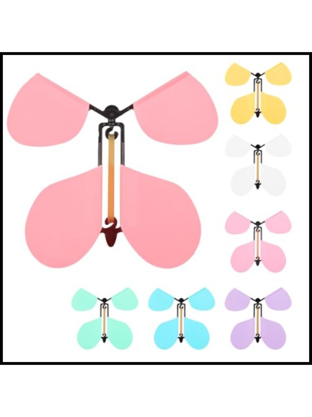 Wind Up Flying Butterflies Cardstock Novelty Toy Party Favors Gifts